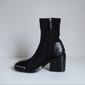 Alexander Wang Leather Sock Boots - US 7
